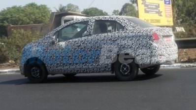 2017 Chevrolet Beat Essentia rear three quarters spy shot