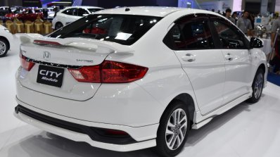 2017 Honda City Modulo (facelift) rear three quarter at the BIMS 2017