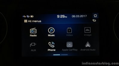 2017 Hyundai Grand i10 1.2 Diesel (facelift) touchscreen menu Review