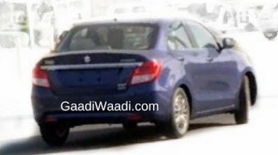 2017 Maruti Swift Dzire (3rd gen) rear spied undisguised