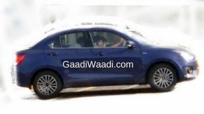 2017 Maruti Swift Dzire (3rd gen) side spied undisguised