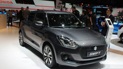 2017 Suzuki Swift (2017 Maruti Swift) front grey Geneva Live