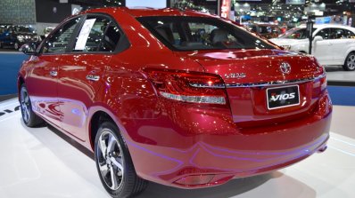 2017 Toyota Yaris sedan (Vios) rear quarter showcased at BIMS 2017