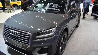 India-bound Audi Q2 front quarter at the BIMS 2017