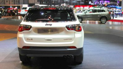 India-bound Jeep Compass rear at the Geneva Motor Show Live