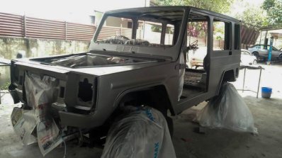 India's first Force Gurkha to Mercedes G Wagen conversion paintwork