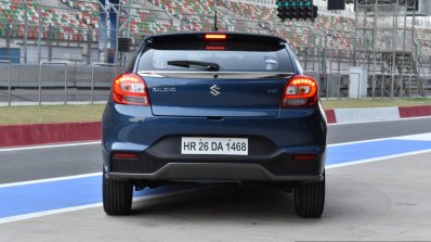 Maruti Baleno RS rear blue First Drive Review