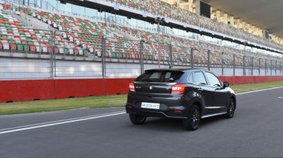 Maruti Baleno RS rear quarter fast First Drive Review