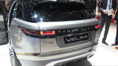 Range Rover Velar rear quarter at the Geneva Motor Show