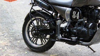 Royal Enfield Classic 500 RE535 tourer scrambler by TNT Motorcycles rear sprocket
