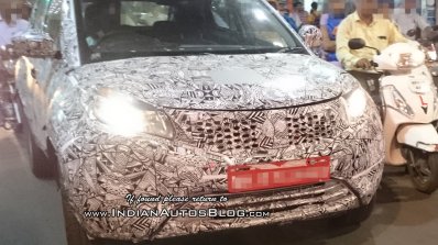 Tata Nexon base variant front spotted testing