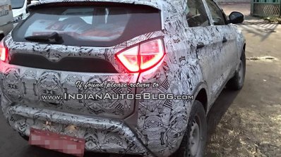 Tata Nexon rear three quarters spy shot