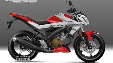 Yamaha V-Ixion rendering graphics red