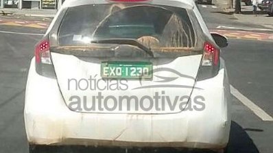2017 Honda Jazz (2017 Honda Fit) facelift rear spy shot Brazil