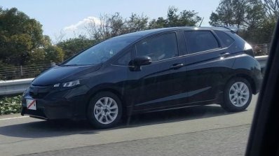 2017 Honda Jazz front three quarter spied in Japan