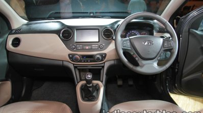 2017 Hyundai Xcent India launch dashboard