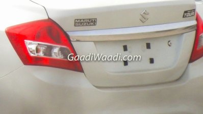 2017 Maruti Dzire Tour rear spotted for the first time