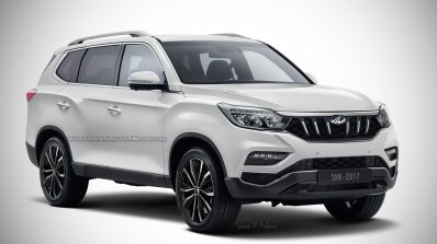 Mahindra XUV700 (2017 Ssangyong Rexton) front quarter IAB Rendering