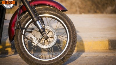Maruti 800 Trailblazer custom motorcycle frotn wheel