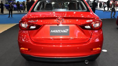 Mazda2 sedan rear at 2017 Bangkok International Motor Show