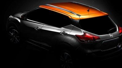 Nissan Kicks rear three quarters teaser