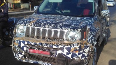 RHD Jeep Renegade Indian grille test vehicle