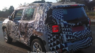 RHD Jeep Renegade rear Indian test vehicle