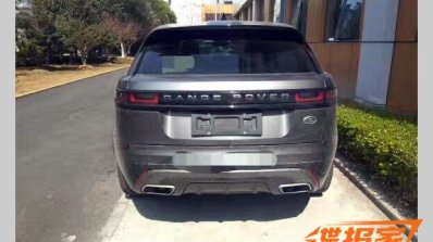 Range Rover Velar rear spy shot