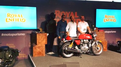 Royal Enfield Brazil launch Continental GT side showcase