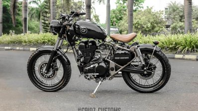 Royal Enfield Classic 350 Brat Bobber by Grid 7 Customs side
