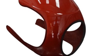 Royal Enfield Continental GT custom fairing red