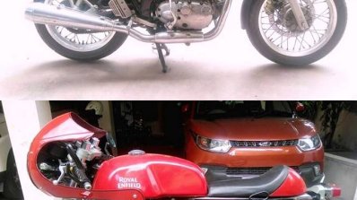 Royal Enfield Continental GT custom fairing side view