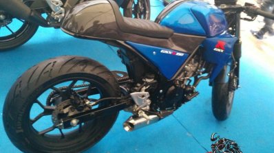Suzuki GSX-R150 cafe racer rear three quarter