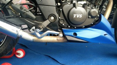 TVS Apache RTR 200 track experience at MMRT rear brake