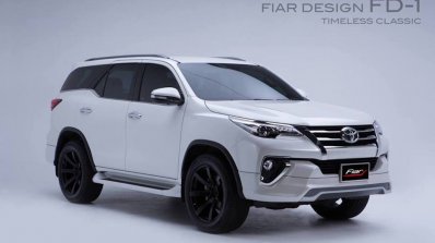 2016 Toyota Fortuner Fiar Design Body kit front three quarter Studio shots