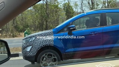 2017 Ford EcoSport (facelift) front end spied in India for the first time