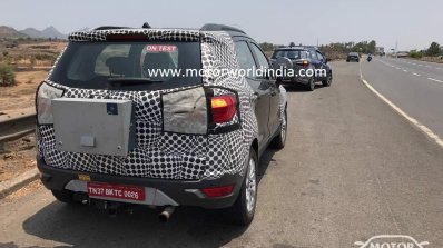 2017 Ford EcoSport (facelift) rear spied in India for the first time