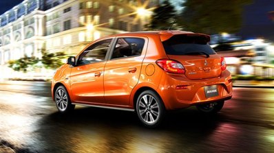 2017 Mitsubishi Mirage rear quarter unveiled