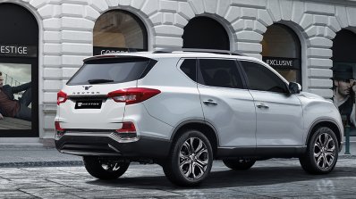 2017 SsangYong Rexton rear three quarters