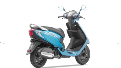 2017 TVS Scooty Zest 110 rear three quarter