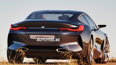 BMW 8 Series concept rear three quarters right side leaked image