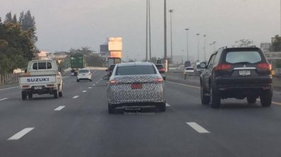 New version of the India-bound Toyota Vios rear snapped Thailand