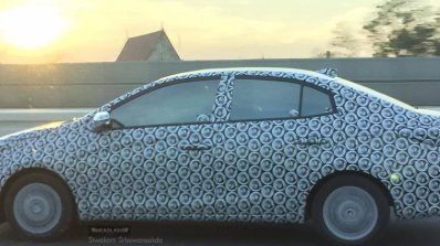 New version of the India-bound Toyota Vios side snapped Thailand