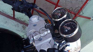 Royal Enfield Continental GT 750 instrument panel spy shot