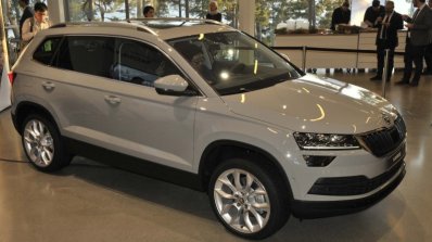 Skoda Karoq front three quarters