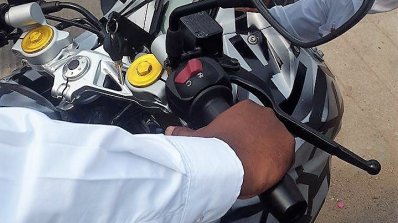 TVS Apache RR 310S clearest spy pics instrumentation