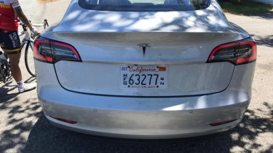 Tesla Model 3 rear spy shot