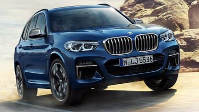 2017 BMW X3 M40i xDrive front three quarters leaked image