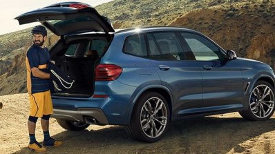2017 BMW X3 M40i xDrive rear three quarters leaked image