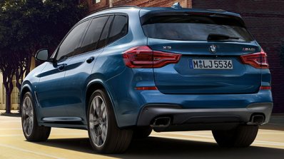 2017 BMW X3 M40i xDrive rear three quarters left side leaked image
